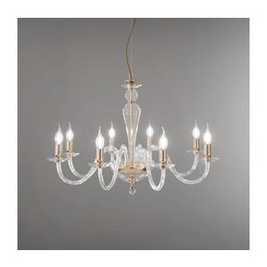 Ondaluce - Závesný luster na lankách PAGANINI 6xE14/10W/230V priemer 70 cm zlatá/číra LP.PAGAN/6-ORO vyobraziť