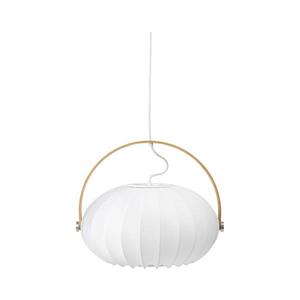 Halo Design 746347 - Závesné svietidlo s lankom DC 1xE27/40W/230V pr. 40 cm biela/dub 746347 vyobraziť