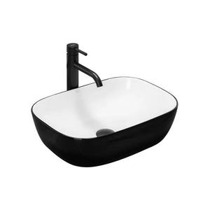 REA-U6332 - Nadpultné umývadlo BELINDA 33 x 46, 5 cm keramika/čierna/biela REA-U6332 vyobraziť