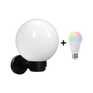 Brilagi-LED RGBW Vonkajšie nástenné svietidlo HARBOR 1xE27/15W/230V IP33 čierna/biela BG3638+AI1798 vyobraziť