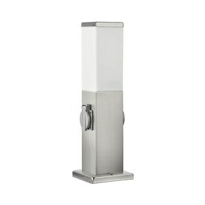 Brilagi - Vonkajšie svietidlo so 2 zásuvkami SCHUKO 1xE27/15W/230V 40 cm IP44 chróm FG-KH446PSH-40-2SO-SIL vyobraziť