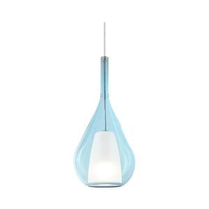 Ideal Lux - Závesné svietidlo na lankách KALIQUE 1xE27/42W/230V pr. 18 cm dymová modrá 360089 vyobraziť
