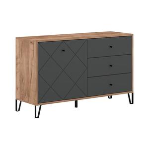 Komoda SULA dub craft/čierna 5904804533601 vyobraziť