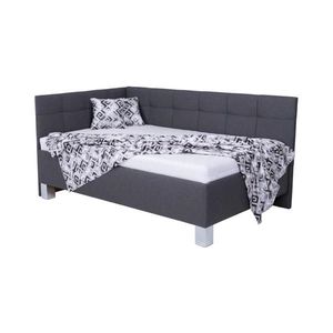 Čalúnená posteľ s úložným priestorom bez matraca MARIA PETITE 120x200 cm sivá 8590828933427 vyobraziť