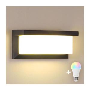Brilagi -LED RGBW Vonkajšie nástenné svietidlo BRICKY 1xE27/15W/230V antracit IP54 BG1025+AI1798 vyobraziť