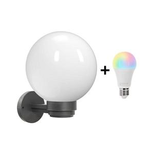 Brilagi -LED RGBW Vonkajšie nástenné svietidlo HARBOR 1xE27/15W/230V IP33 antracit/biela BG3642+AI1798 vyobraziť