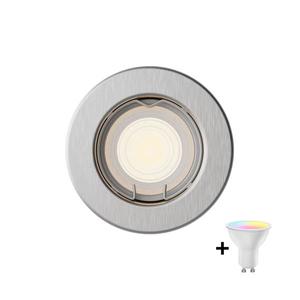 Philips - LED RGBW stmievateľné zapustené svietidlo PERIDOT 1xGU10/6W/230V strieborné + diaľkové ovládanie P7277+AI2363 vyobraziť