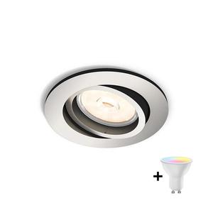Philips - LED RGBW stmievateľné podhľadové svietidlo DONEGAL 1xGU10/4, 8W/230V + diaľkový ovládač P1929+AI2362 vyobraziť