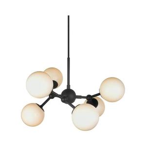 Halo Design 736546 - Závesný luster na lanku ATOM 6xG9/28W/230V priemer 45 cm čierna/biela 736546 vyobraziť