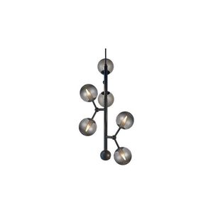 Halo Design 738854 - Závesný luster na lanku ATOM 6xG9/28W/230V pr. 30 cm čierna/k. čierna 738854 vyobraziť
