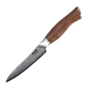 Gudaro - Damaškový univerzálny kuchynský nôž TAKUMI 5", dĺžka 12, 5 cm, orech GD1003-B vyobraziť