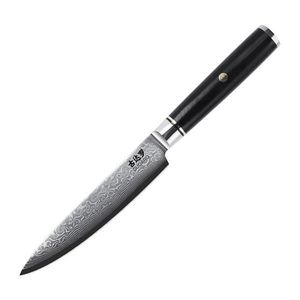 Gudaro - Damaškový univerzálny kuchynský nôž AKIRO 5", dĺžka 12, 5 cm, čierny GD1004-A vyobraziť