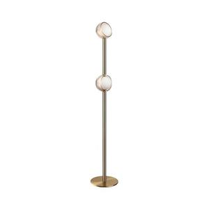 Ideal Lux - LED stojacia lampa BLOOM 2xLED/5, 5W/230V CRI 90 zlatá/dymová béžová 366616 vyobraziť