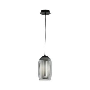 Ondaluce - Závesný luster na lanku BONNIE 1xE27/15W/230V pr. 15, 5 cm čierna/dymovo čierna SO.BONNIE/3-FUME vyobraziť