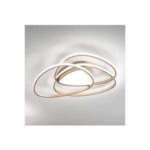 Ondaluce - LED stmievateľné stropné svietidlo ROSE LED/60W/230V 50x54 cm zlaté PL.ROSE/PCORO3000K vyobraziť