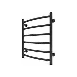 Mario-Radiators Kúpeľňový rebríkový radiátor INOX CLASSIC 120W/230V 57x43 cm nerez/čierna 1.4.048767.BM vyobraziť