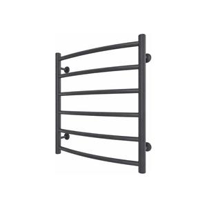 Mario-Radiators Kúpeľňový rebríkový radiátor INOX CLASSIC 122W/230V 57x53 cm nerez/antracit 1.4.048072.GR vyobraziť