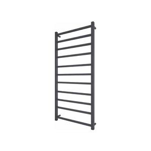 Mario-Radiators Kúpeľňový rebríkový radiátor INOX TOKIO 233W/230V 117x53 cm nerez/antracit 1.4.048149.GR vyobraziť