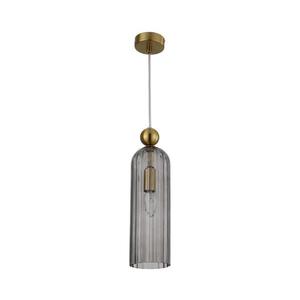 Light Prestige Závesný luster na lanku PIEGA 1xE14/40W/230V mosadz/zadymená čierna LP-939/1P smoked vyobraziť
