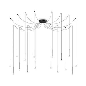 Ideal Lux - LED luster na lankách LUCCIOLA 16xLED/16W/230V CRI 90 pavúk čierny 284002 vyobraziť