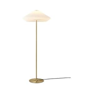 Halo Design 745050 - Stojacia lampa PARIS 1xE27/40W/230V mosadz/biela/dub 745050 vyobraziť