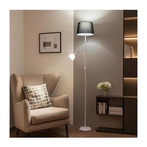 BRILAGI - Stojacia lampa CERIA 1xE27/100W/230V + 1xE14/25W biela/čierna 1xBG2824+1xEG781038 vyobraziť