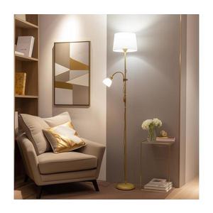 Brilagi - Stojacia lampa CERIA 1xE27/100W/230V + 1xE14/25W zlatá/biela 1xBG2827+1xEG781035 vyobraziť