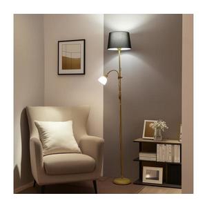 Brilagi - Stojacia lampa CERIA 1xE27/100W/230V + 1xE14/25W zlatá/čierna 1xBG2827+1xEG781038 vyobraziť