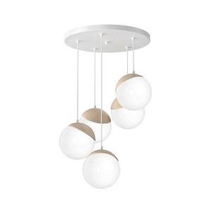 Luster na lanku SFERA WOOD 5xE14/40W/230V biela MLP5426 vyobraziť