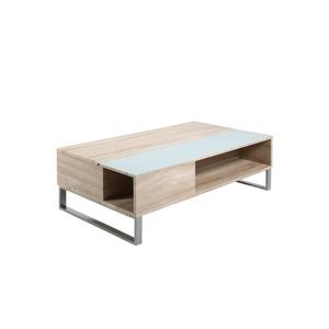 Konferenčný stolík so zdvíhacou doskou ENZO 110x60 cm biela/dub sonoma 0000063722 vyobraziť