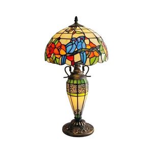 Brilagi - Tiffany vitrážová stolná lampa JUNGLE 1xE27/60W/230V + 1xE14/40W BRT-12003E vyobraziť