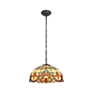 Brilagi - Tiffany vitražový luster na reťazi MIRABELLA 1xE27/60W/230V, priemer 40 cm BRP-12028A vyobraziť