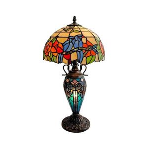 Brilagi - Tiffany vitrážová stolová lampa JUNGLE 1xE27/60W/230V + 1xE14/40W BRT-12003F vyobraziť