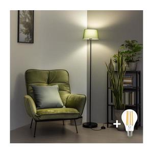 Brilagi - LED Stojacia lampa CERIA 1xE27/40W/230V pr. 25 cm zelená/čierna SA2187+EG781034 vyobraziť