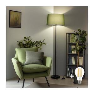 Brilagi - LED Stojacia lampa CERIA 1xE27/40W/230V pr. 45 cm zelená/čierna SA2187+EG781045 vyobraziť