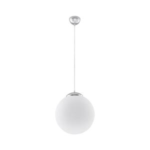 SL.0265 - Závesné svietidlo na lanku UGO 1xE27/15W/230V pr. 40 cm biela/lesklý chróm SL.0265 vyobraziť