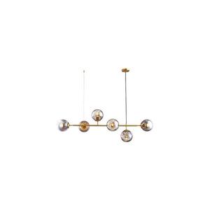 Eurolamp Luster na lanku 6xE27/10W/230V zlatá 144-20002 vyobraziť