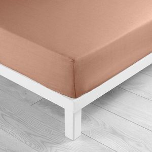 Napínacia bavlnená plachta v lososovej farbe 160x200 cm Lina – douceur d'intérieur vyobraziť