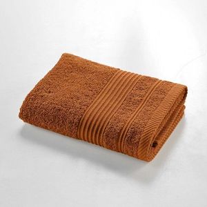 Froté bavlnený uterák v terakotovej farbe 50x90 cm Tendresse – douceur d'intérieur vyobraziť