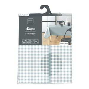 Umývateľný obrus 140x240 cm Mini Vichy – douceur d'intérieur vyobraziť