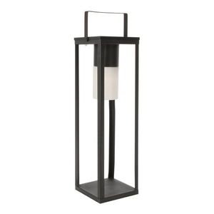 Čierny LED lampáš so solárnym panelom/na USB (výška 75 cm) Solar – Bizzotto vyobraziť