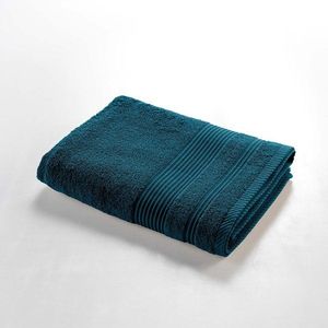 Tmavomodrá froté bavlnená osuška 70x130 cm Tendresse – douceur d'intérieur vyobraziť