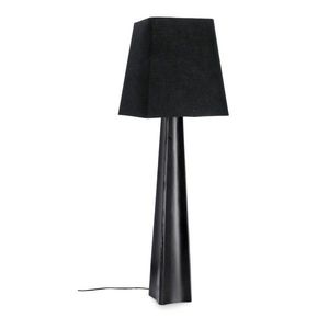 Čierna stojacia lampa s textilným tienidlom (výška 151 cm) Tripura – Bizzotto vyobraziť