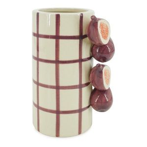 Fialová/krémovobiela keramická váza (výška 21 cm) Havor – Yes Everyday vyobraziť