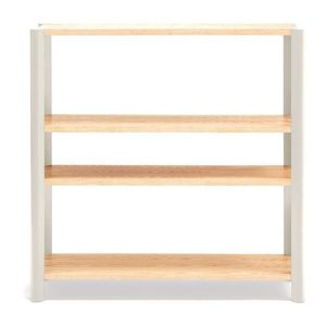 Krémový/v svetloprírodnej farbe regál v dekore duba 126x128x43 cm Bona – Teulat vyobraziť