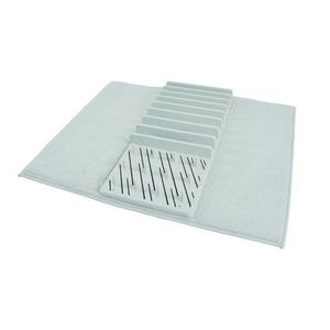 Svetlomodrá plastová odkvapkávacia podložka na riad 50x38 cm – Homéa vyobraziť