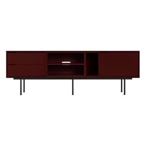 Vínovočervený TV stolík 189x61x42 cm Mod – noo.ma vyobraziť