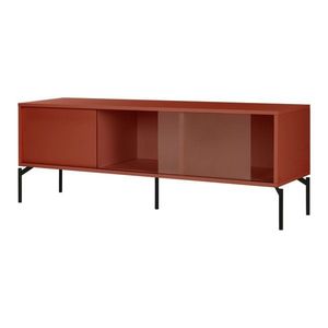 TV stolík v terakotovej farbe 160x60x42 cm Met – noo.ma vyobraziť