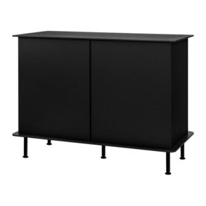 Čierna komoda s otvorom pre káble 120x88x50 cm Suumo – noo.ma vyobraziť