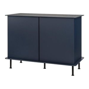 Tmavomodrá komoda s otvorom pre káble 120x88x50 cm Suumo – noo.ma vyobraziť